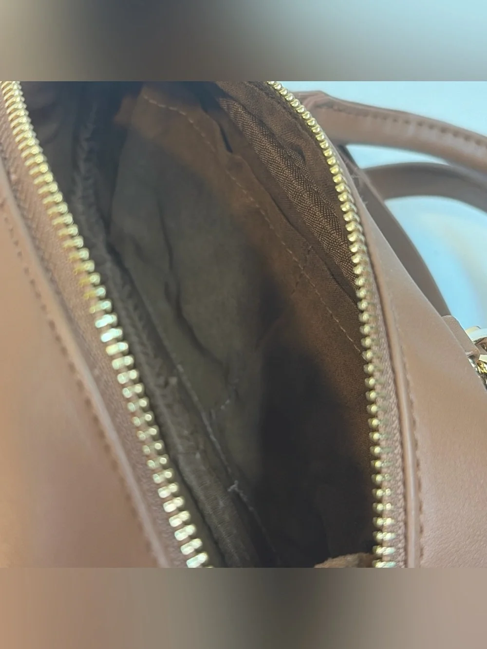 Steve Madden Brown Plaid Blennix Nutshell Crossbody Bag Tassel Dog Charm Fall